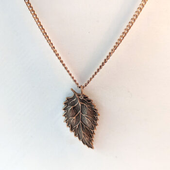 Antique Copper Leaf Vintage Style Necklace