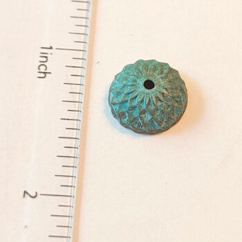 Acorn Top Bead Cap Antique Bronze Patina - Image 2