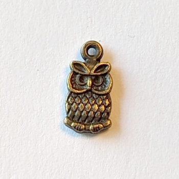 Owl Charm Antique Bronze - Image 4