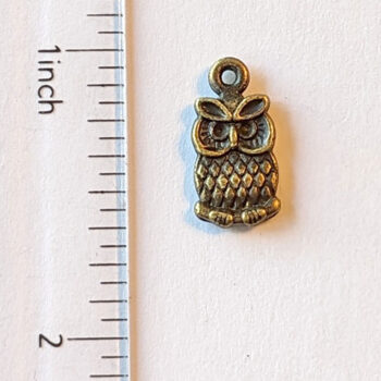 Owl Charm Antique Bronze - Image 5