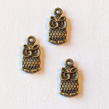 Owl Charm Antique Bronze - Image 6