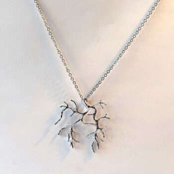 Silver Tree of Life Wild Branches Necklace - Image 4