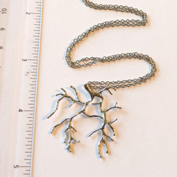 Silver Tree of Life Wild Branches Necklace - Image 3