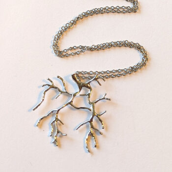 Silver Tree of Life Wild Branches Necklace - Image 2