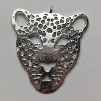 Leopard Pendant Antique Silver