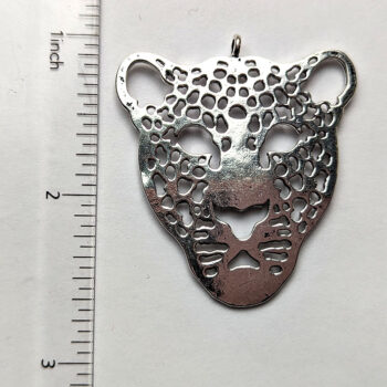 Leopard Pendant Antique Silver - Image 2