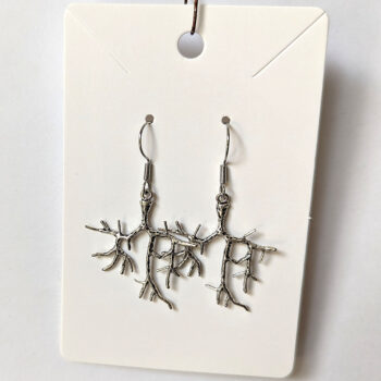 Antique Silver Tree Branch Earrings - Image 5