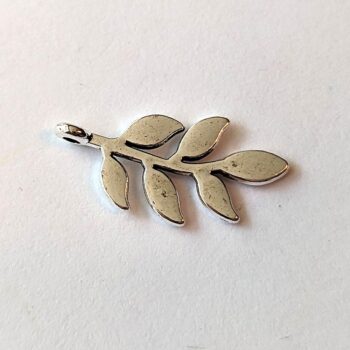 Branch Leaf Leaves Pendant Silver