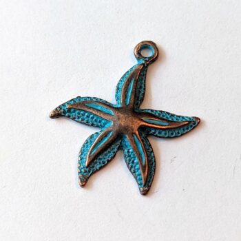 Starfish Charm Patina