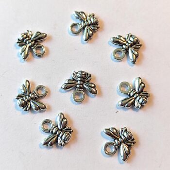 Tiny Bee Charm Silver