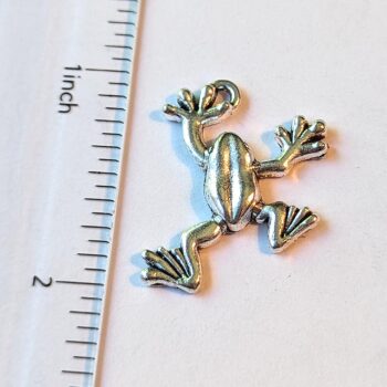 Frog Charm Antique Silver - Image 2