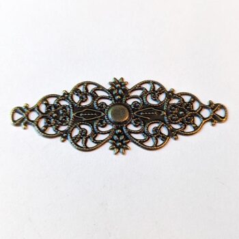 Filigree Stamping Findings Connector Antique Bronze