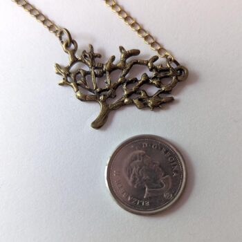 Antique Bronze Tree Vintage Style Necklace - Image 2