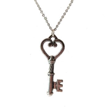 Antique Silver Master Key Necklace