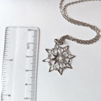 Silver Cutout Star Necklace - Image 2