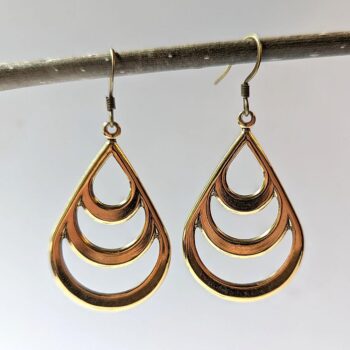 Gold Teardrop Earrings