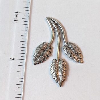 Leaves Branch Pendant Antique Silver - Image 2