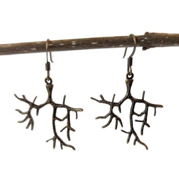 Antique Bronze Branch Earrings