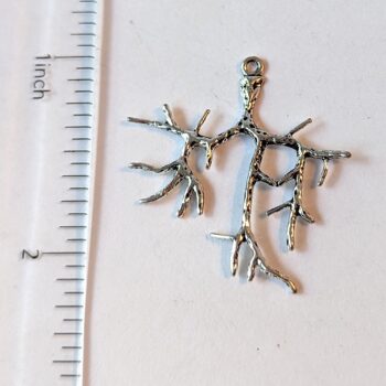 Branch Pendant Antique Silver - Image 2