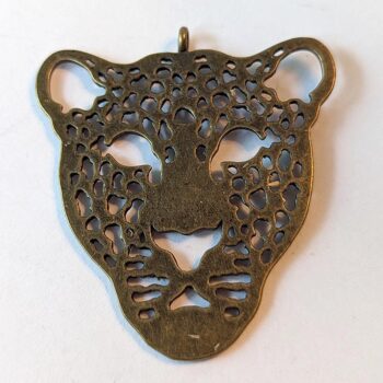 Leopard Pendant Antique Bronze