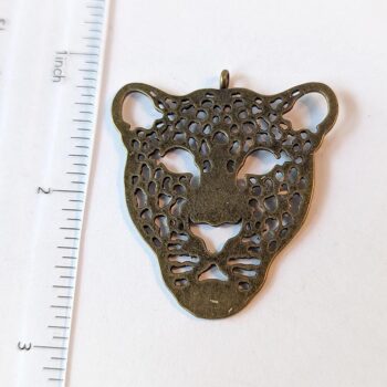 Leopard Pendant Antique Bronze - Image 2