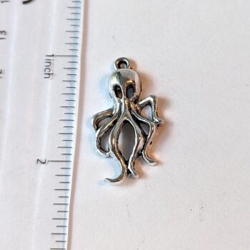 Octopus Charm Antique Silver - Image 2