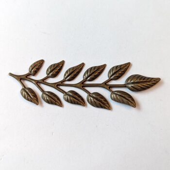 Furn Leaf Branch Pendant / Connector Antique Bronze