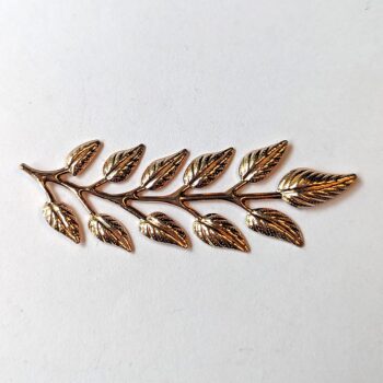 Furn Leaf Branch Pendant / Connector Copper