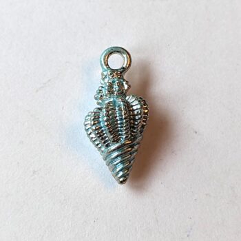 Blue Tulip Shell Enamel Charm - Image 2