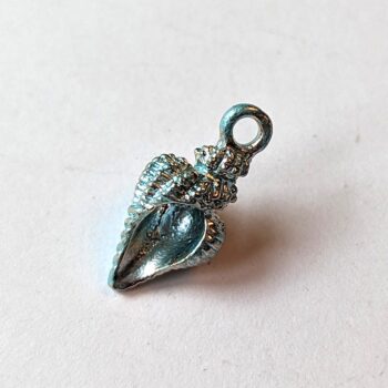 Blue Tulip Shell Enamel Charm