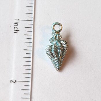 Blue Tulip Shell Enamel Charm - Image 3