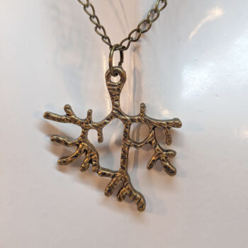 Antique Bronze Tree Branch Necklace - Image 4