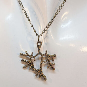 Antique Bronze Tree Branch Necklace - Image 2