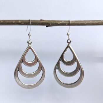 Silver Teardrop Earrings