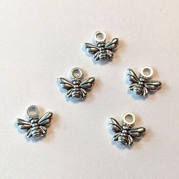 Tiny Bee Charm Silver - Image 5