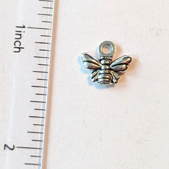 Tiny Bee Charm Silver - Image 4