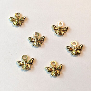 Tiny Bee Charm Gold