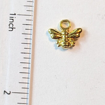 Tiny Bee Charm Gold - Image 2