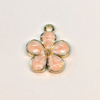 Pink Flower Charm Gold - Image 5