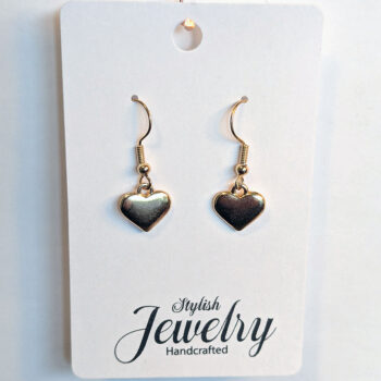 KC Gold Dainty Small Heart Earrings - Image 4