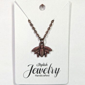 Antique Copper Bee Vintage Style Necklace - Image 5