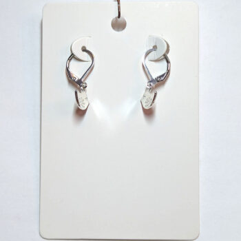 Small Partridge Bird Silver Earrings - Image 4