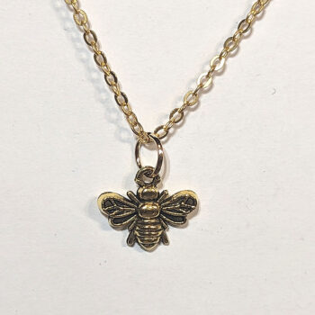 Antique Gold Bee Necklace