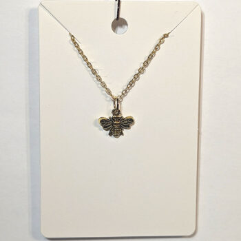 Antique Gold Bee Necklace - Image 2