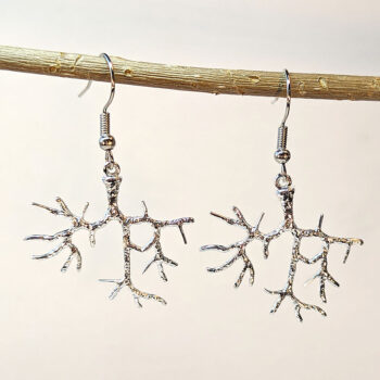 Antique Silver Tree Branch Earrings - Image 6