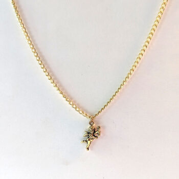 Gold Cupid Necklace - Image 3