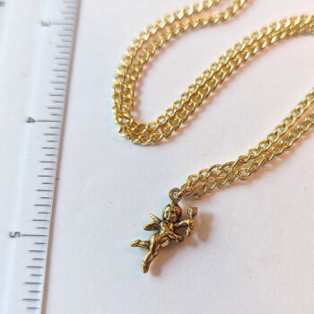 Gold Cupid Necklace - Image 2