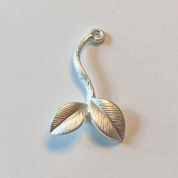 Leaf Leaves Pendant / Connector Silver