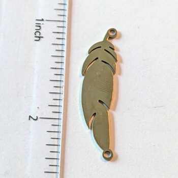 Leaf Connector / Pendant Gold - Image 2