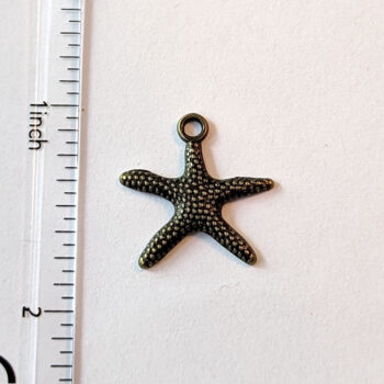 Starfish Charm Antique Bronze - Image 2